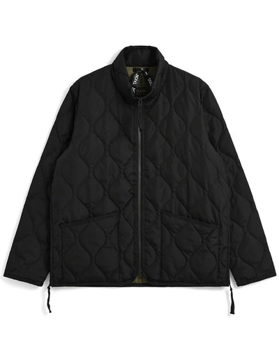 Military Hi Neck Down Jacket - Black