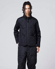 Military Hi Neck Down Jacket - Black