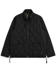 Military Hi Neck Down Jacket - Black