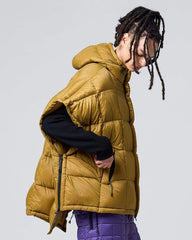Mountain Hooded Foront Poncho - Coyote