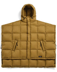 Mountain Hooded Foront Poncho - Coyote