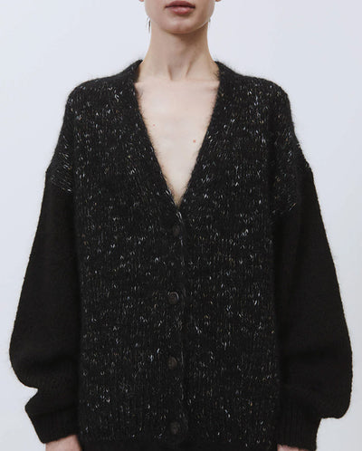 Mohair Cardigan Black