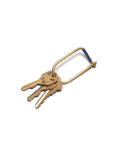 Wilson Enameled Keyring - Brass/Black
