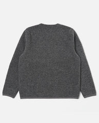 Wool Fleece Cardigan Grey Marl