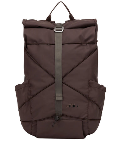 Dayle Roll Top Backpack - Dark Brown