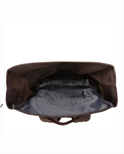 DAYLE ROLL TOP BACKPACK 21/25L - DARK BROWN