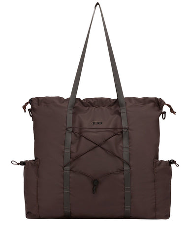 Dayle Roll Top Backpack - Dark Brown