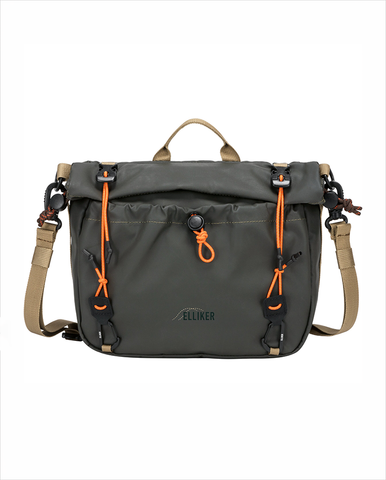 Dayle Roll Top Backpack - Dark Brown