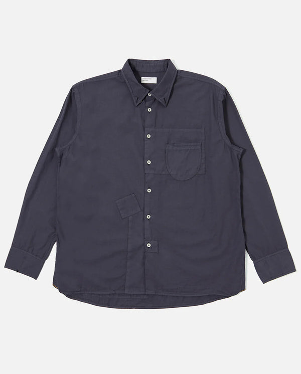 PATCHED LAZY DAY SHIRT - Navy