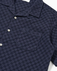 ROAD SHIRT - NAVY Dot Waffle