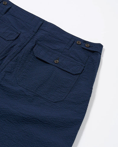 CLEAN SHORT - NAVY DERBY STRIPE