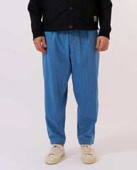 Pleated Track Pant - Washed Indigo