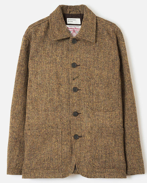 HARRIS Tweed BAKERS JACKET - SAND/BROWN
