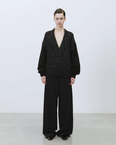 Mohair Cardigan Black