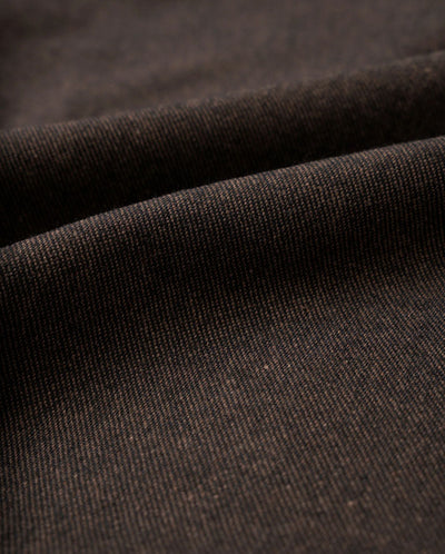 TWEED PLEATED TRACK PANT - BROWN