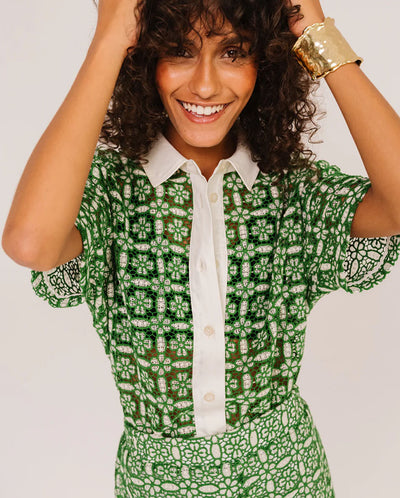 Flavia Goya Blouse - Green