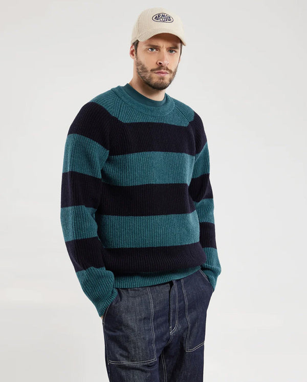 Heritage Crew Neck Sweater Dark Storm / Navy