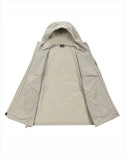 ARKLE ZIP RIPSTOP JACKET - Stone