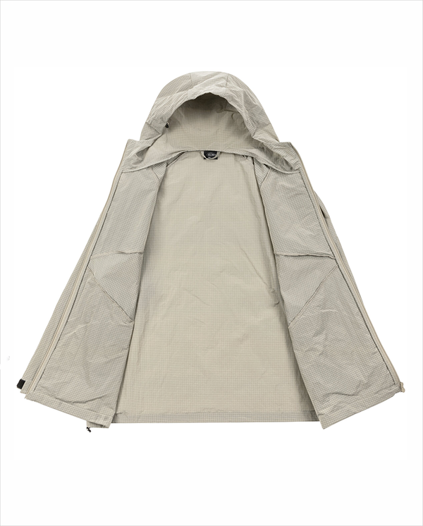 ARKLE ZIP RIPSTOP JACKET - Stone