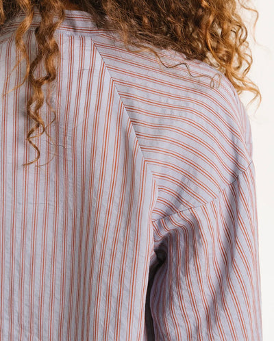 Alix Stripe Blouse - Blue Stripe