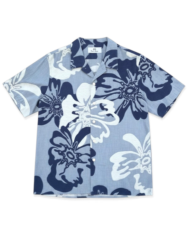 Woven Casual Fit Shirt - Blue Pattern.