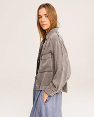 Sierra Chambray Jacket - Washed Black