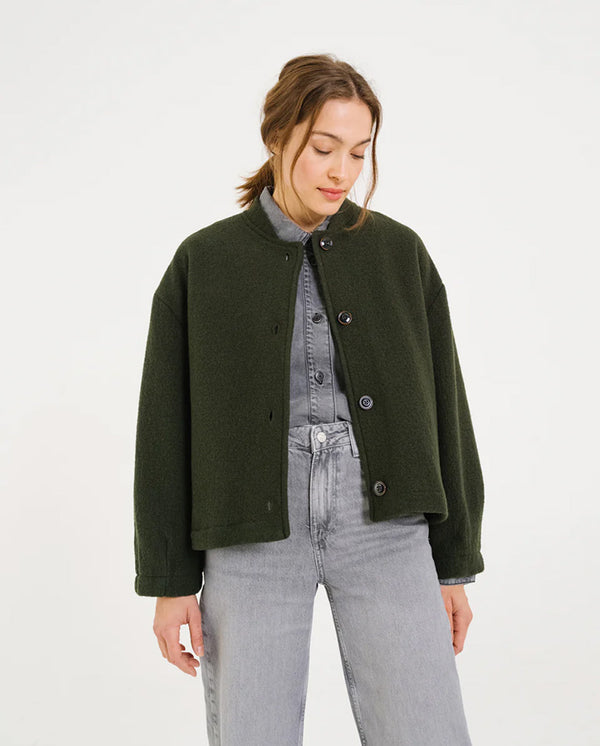 JAY Wool Boucle Jacket - Greenlake