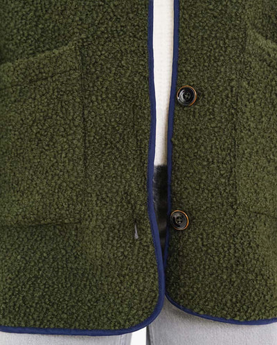 Bari Wool Boucle Jacket - Greenlake