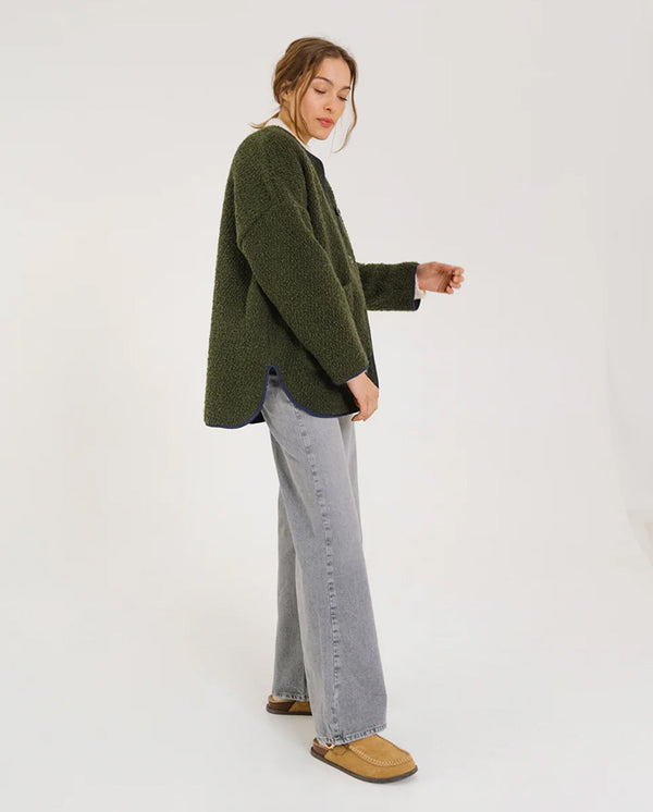 Bari Wool Boucle Jacket - Greenlake