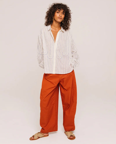 ALI Mistral Stripe Blouse - Blue Stripe