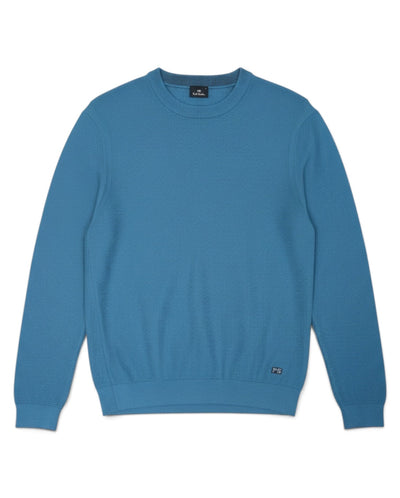 MENS CREW NECK SWEATER - Grey/Blue
