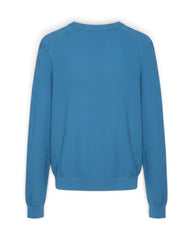 CREW NECK SWEATER - Grey/Blue