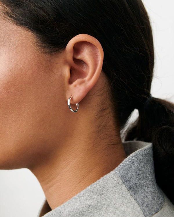 Mini Spirit Huggies - Silver