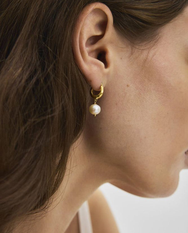 Pearl Blossom Earring - Silver