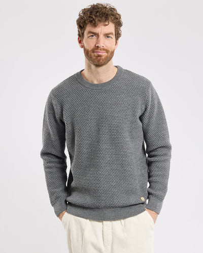 Chain Knit Pullover - Misty Grey