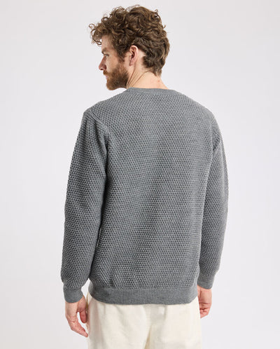 Chain Knit Pullover - Misty Grey