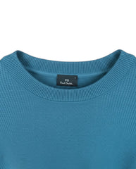 CREW NECK SWEATER - Grey/Blue