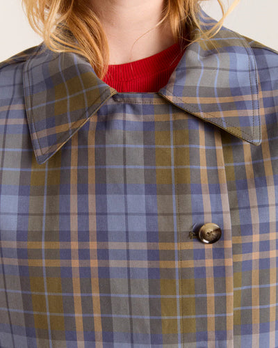 Jerry Crop Trench Coat - Olive