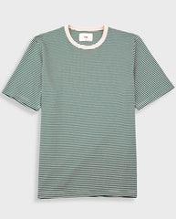 1 x 1 Stripe Tee - Pthayo Green/Ecru