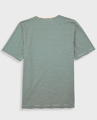 1 x 1 Stripe Tee - Pthayo Green/Ecru