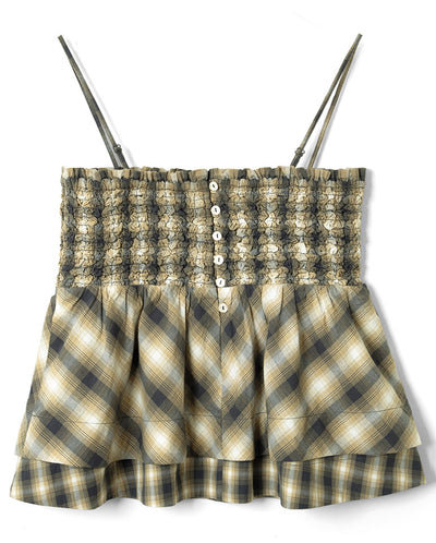 Azalea Cami - Cardamon Check Mixed