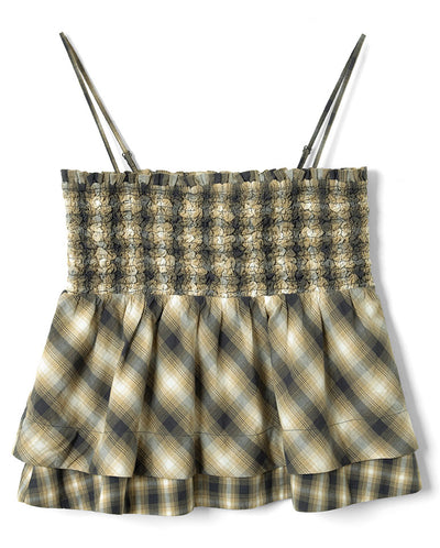 Azalea Cami - Cardamon Check Mixed