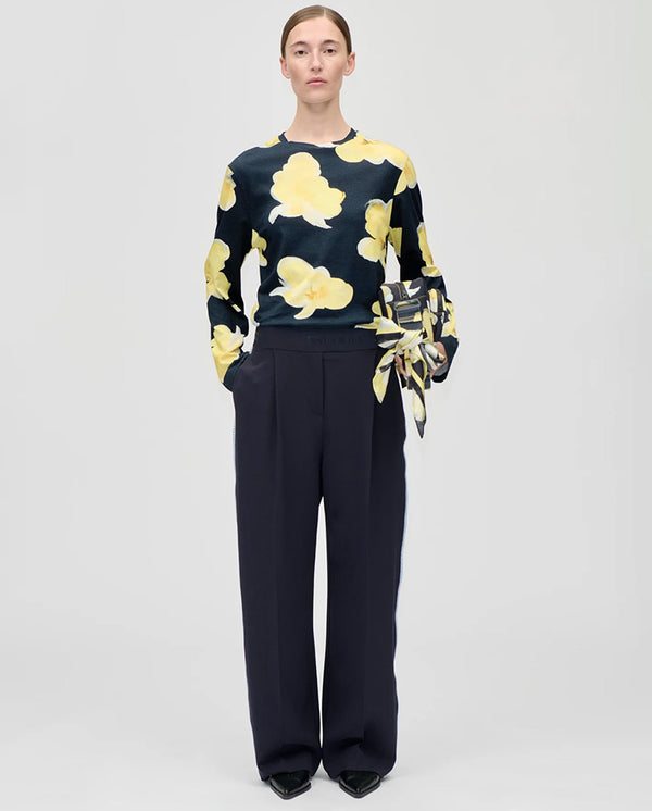 Fluid Blanket Stitch Pant - Night