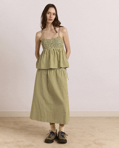 Dinah Cami - Basil Stripe