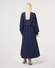 Elouise Midi Dress - Navy