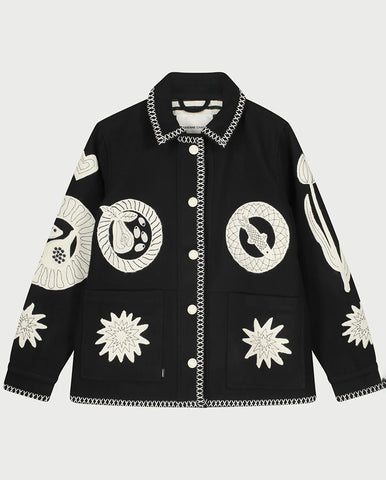 Bleechecks Coat - Navy/Rust