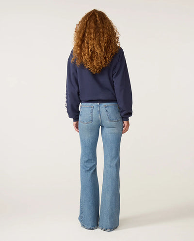 Luna Flower Sweater - Maritime Blue