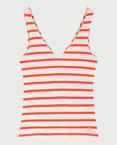 Madeleine Top - Cosy white / Solar Check