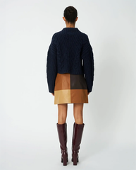 Cable Sweater - Navy