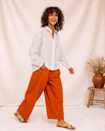 ALI Mistral Stripe Blouse - Blue Stripe